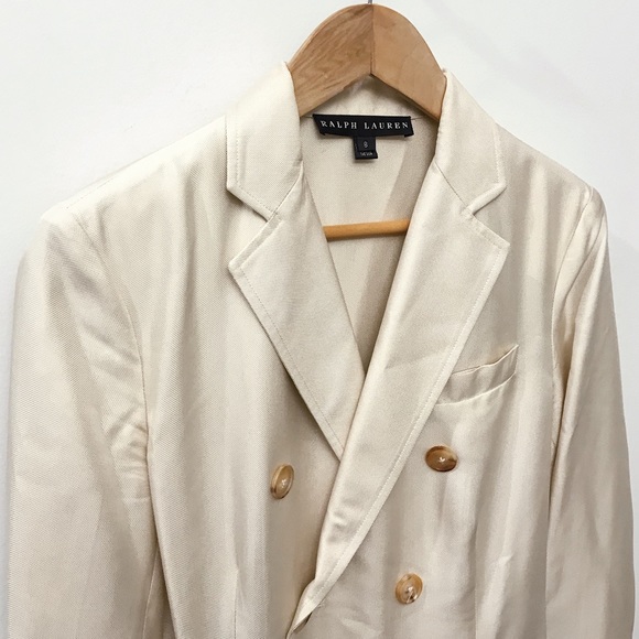 Ralph Lauren Collection Black Label Ivory Silk Blend Romper Jumpsuit 8 USA Made - Picture 4 of 8